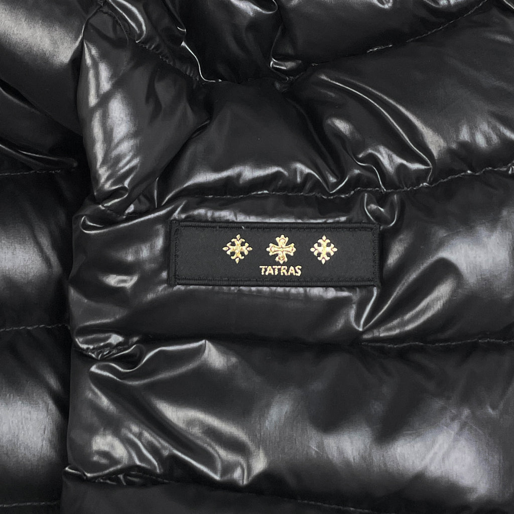 タトラス ロゴ フーディ ダウンコート ダウンジャケット アウター ダウンコート ブラック レディース 【中古】brapp