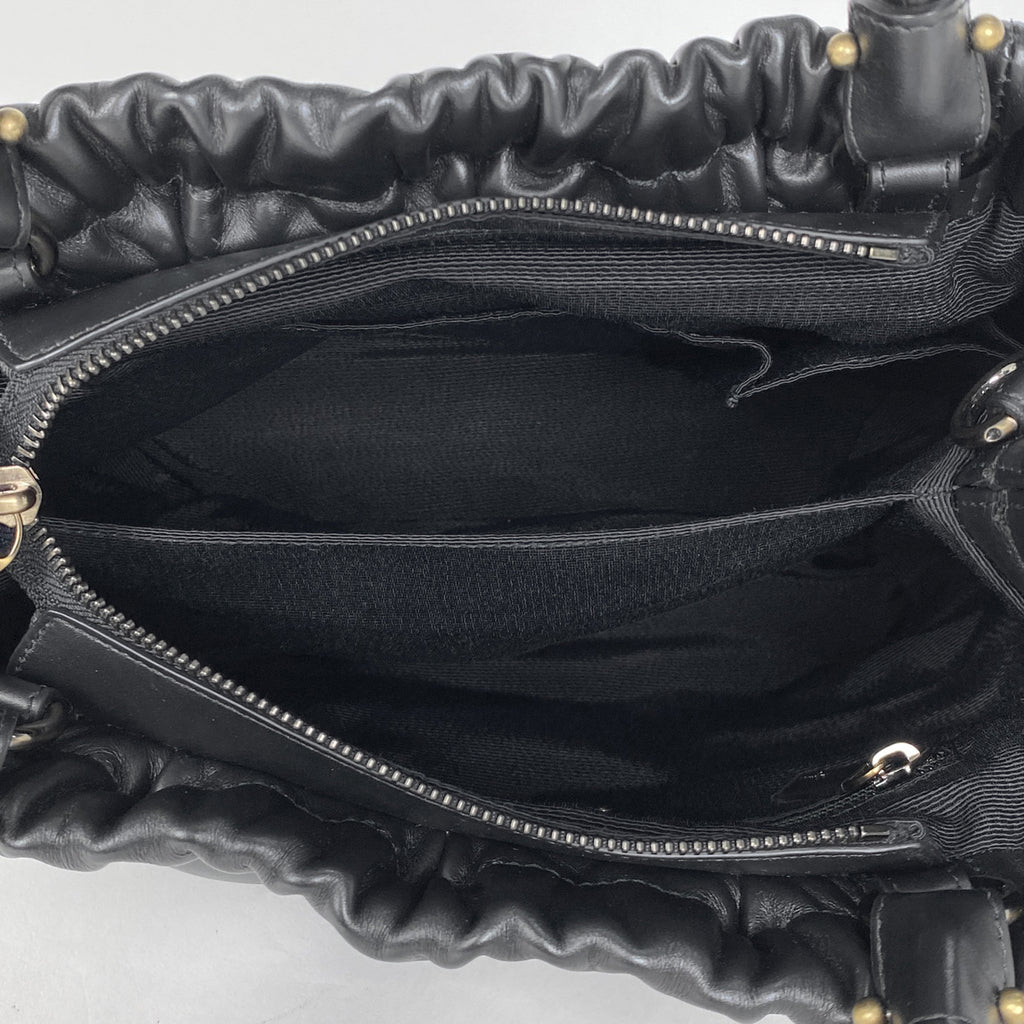 サルヴァトーレフェラガモ ヴァラリボン ハンドバッグ 2WAY ショルダーバッグ ハンドバッグ レザー ブラック C793 レディース 【中古】brbag