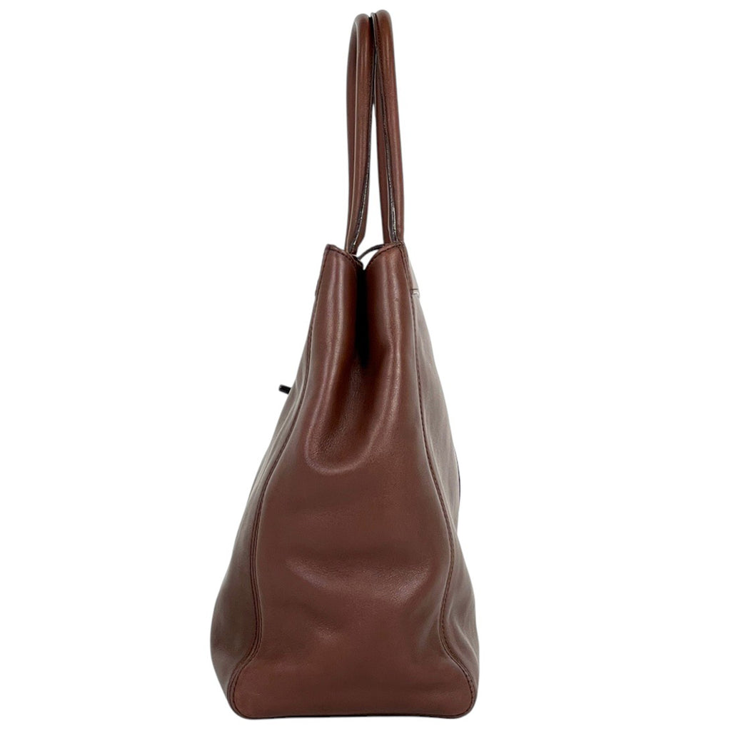 シャネル ココマーク トートバッグ ハンドバッグ トートバッグ レザー ブラウン レディース 【中古】brbag