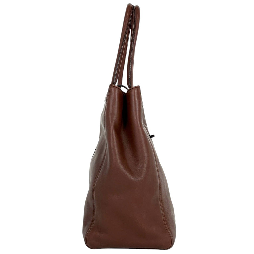 シャネル ココマーク トートバッグ ハンドバッグ トートバッグ レザー ブラウン レディース 【中古】brbag