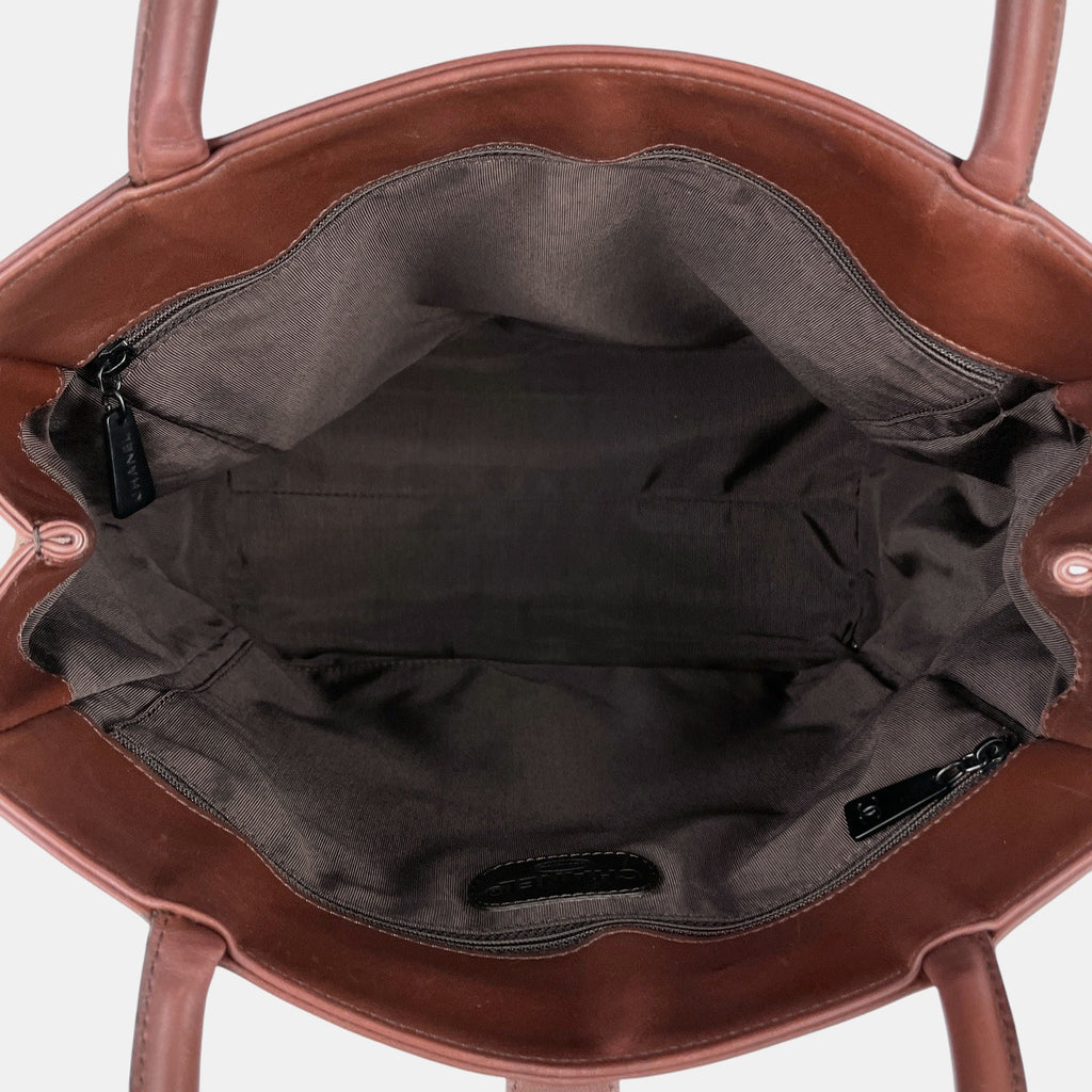 シャネル ココマーク トートバッグ ハンドバッグ トートバッグ レザー ブラウン レディース 【中古】brbag