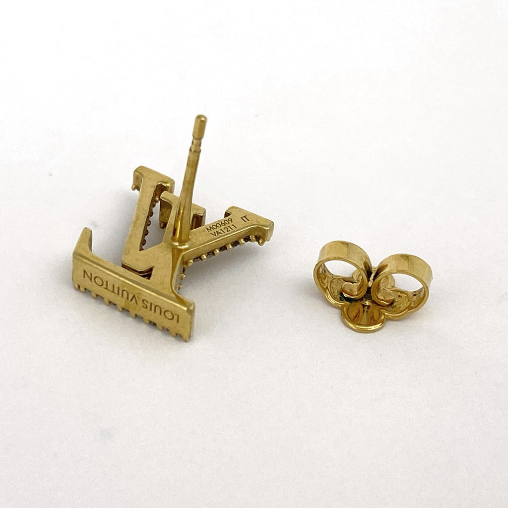 ルイ・ヴィトン ピアス LV アイコニック ストラス ピアス GP ゴールド レディース 【中古】bracc