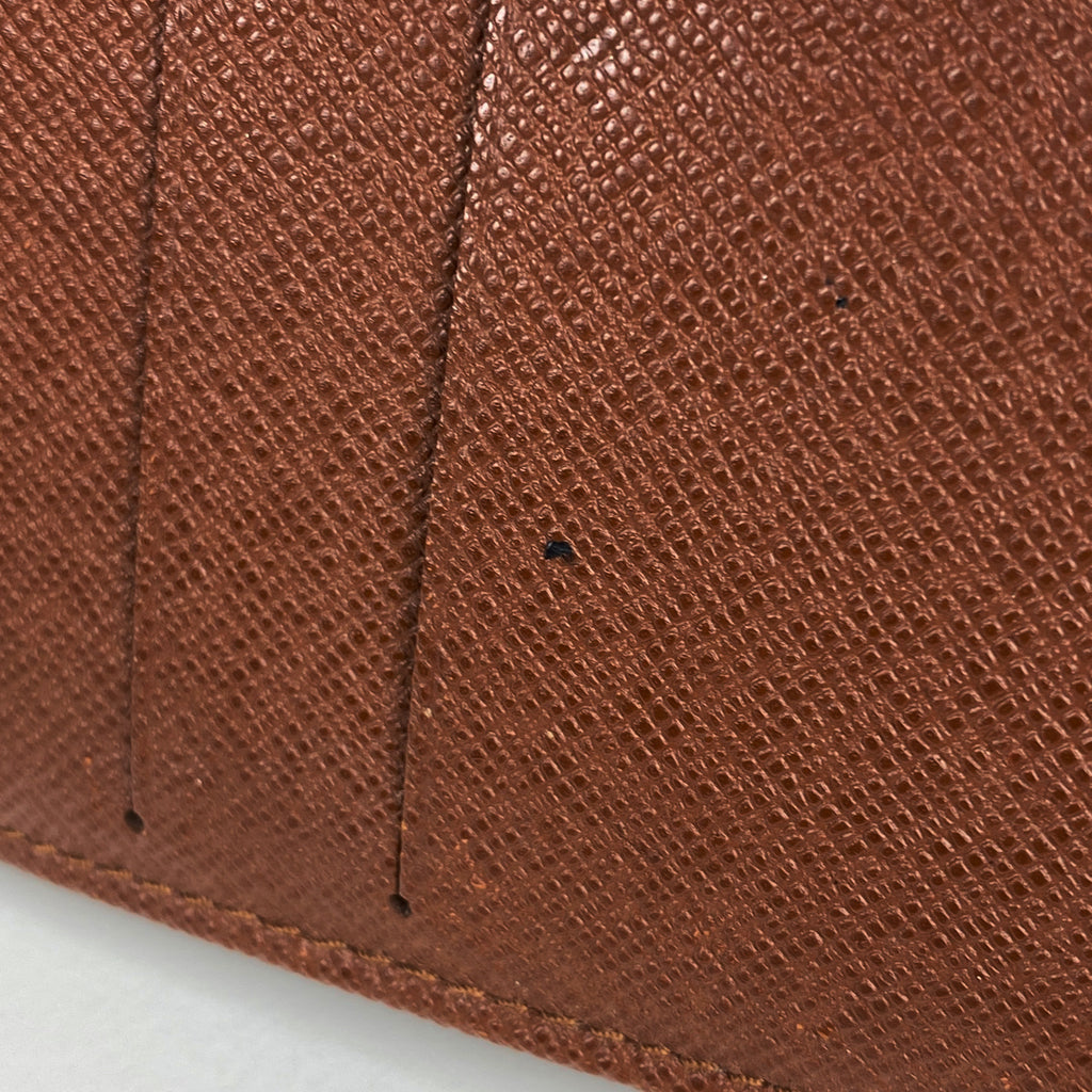 ルイ・ヴィトン ポルト モネ ビエ カルト クレディ 小銭入れ 札入れ Wホック 二つ折り財布 モノグラム ブラウン M61652 レディース 【中古】 brbag