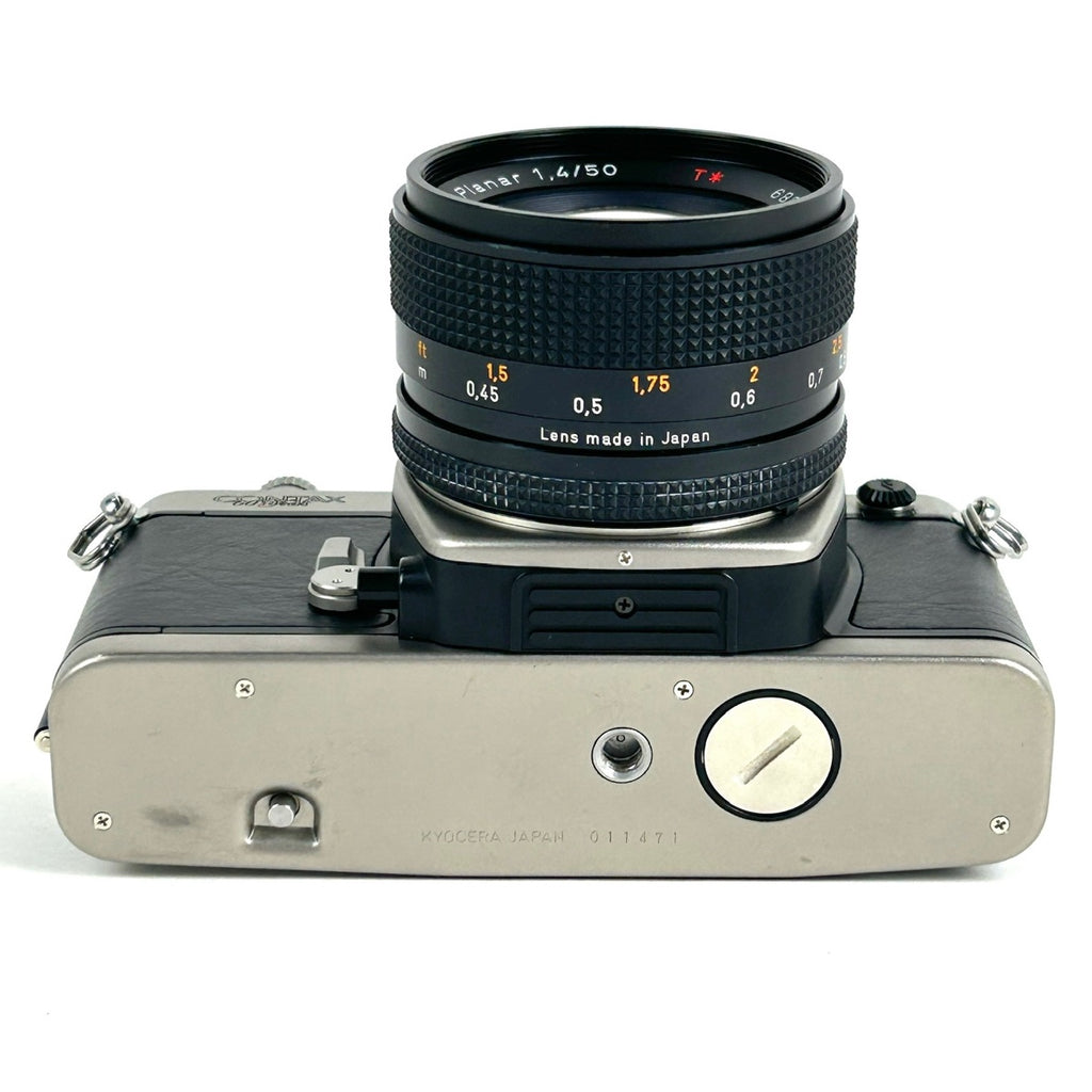 コンタックス CONTAX S2 60周年記念 ＋ Planar T* 50mm F1.4 MMJ プラナー フィルム マニュアルフォーカス 一眼レフカメラ 【中古】