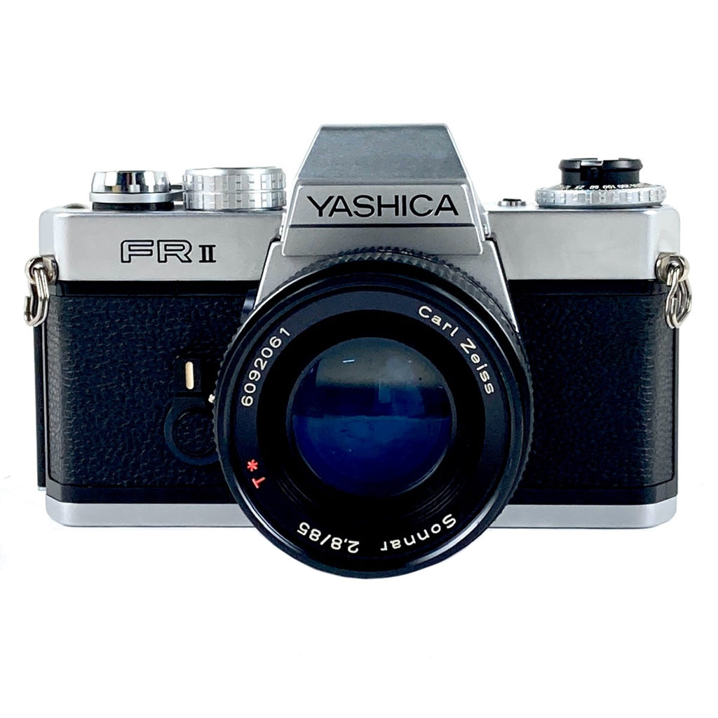 ヤシカ YASHICA FR II＋Sonnar T* 85mm F2.8 AEG ゾナー［ジャンク品］ フィルム マニュアルフォーカス 一眼レフカメラ 【中古】