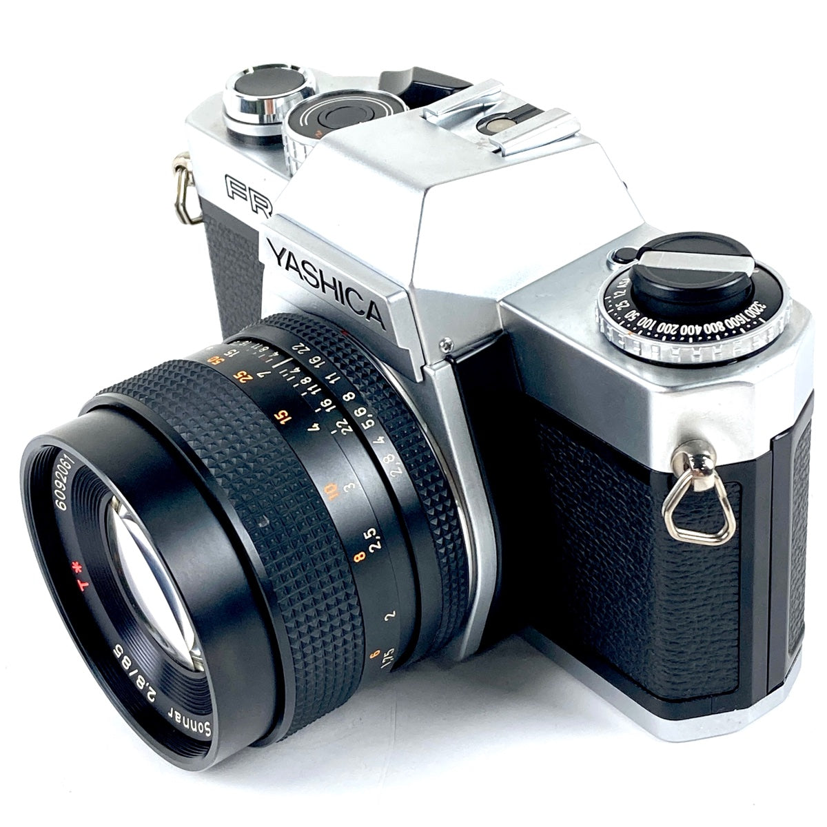 ヤシカ YASHICA FR II＋Sonnar T* 85mm F2.8 AEG ゾナー［ジャンク品］ フィルム マニュアルフォーカス  一眼レフカメラ 【中古】