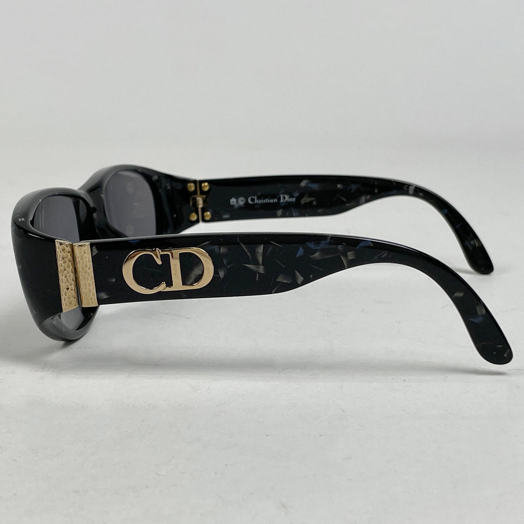 クリスチャンディオール ロゴ サングラス CD アイウェア サングラス プラスチック ブラック レディース 【中古】brbag