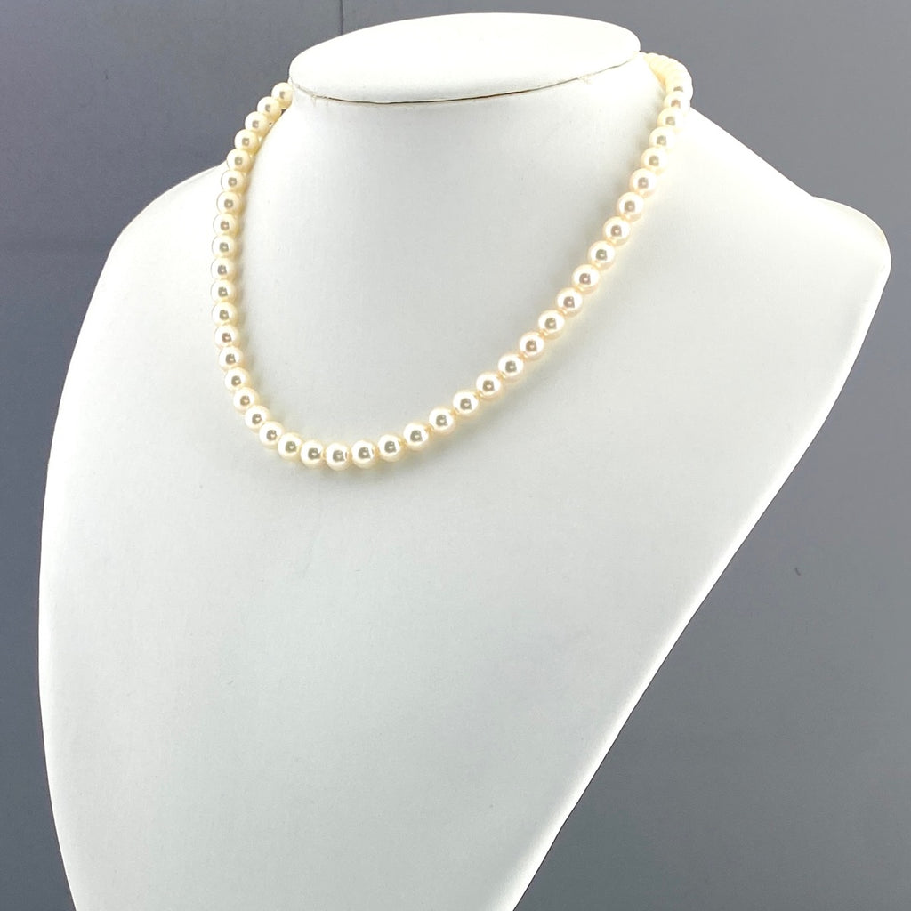 ミキモト パール デザインネックレス シルバー 真珠 ネックレス SV パール レディース 【中古】brjwl