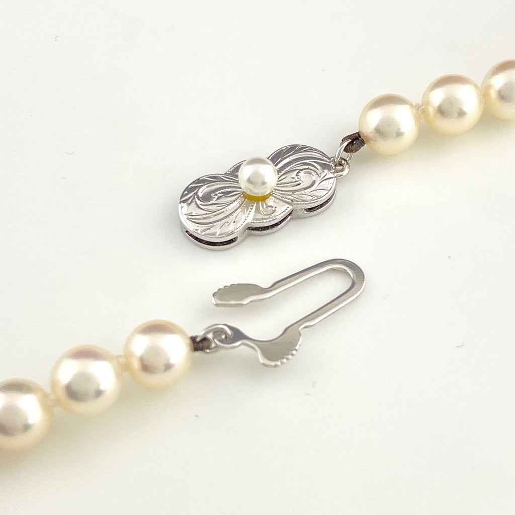 ミキモト パール デザインネックレス シルバー 真珠 ネックレス SV パール レディース 【中古】brjwl