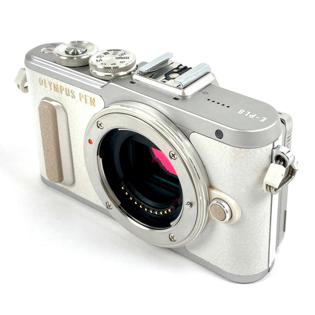 オリンパス OLYMPUS PEN E-PL8 ボディ ホワイト デジタル ミラーレス 一眼カメラ 【中古】