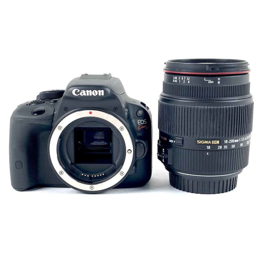 キヤノン Canon EOS Kiss X7 + 18-200mm F3.5-6.3 II DC OS HSM デジタル 一眼レフカメラ 【中古】