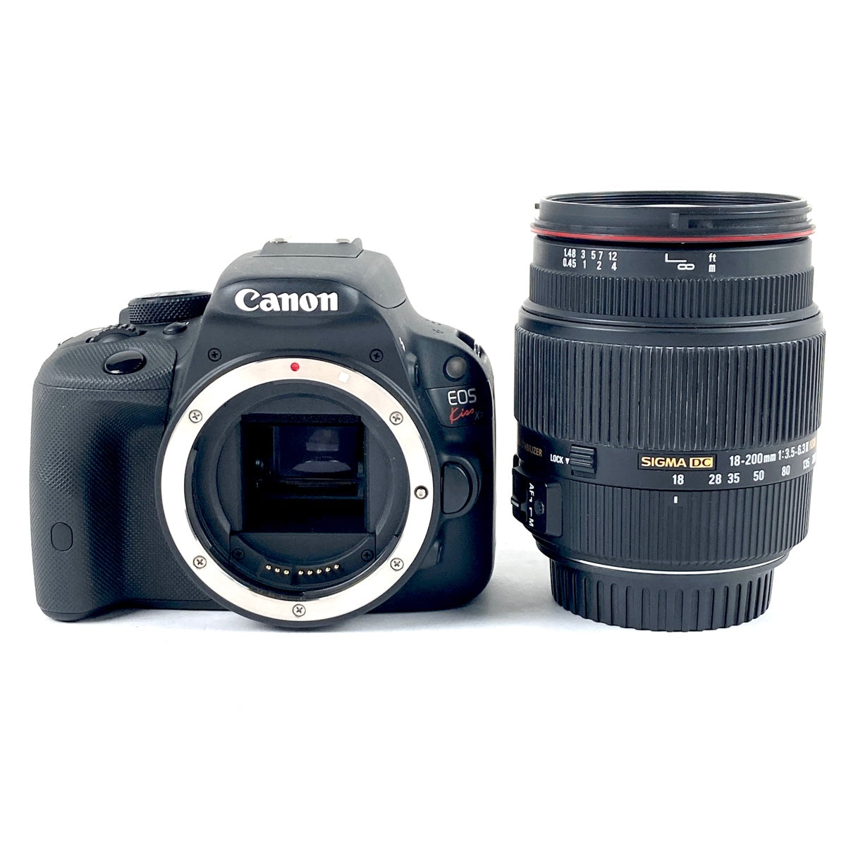 バイセル公式】キヤノン Canon EOS Kiss X7 + 18-200mm F3.5-6.3 II DC OS HSM デジタル 一眼レフカメラ  【中古】 - バイセルブランシェ