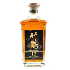 【東京都内限定お届け】ニッカ NIKKA 竹鶴 12年 ピュアモルト 角瓶 660ml 国産ウイスキー 【古酒】