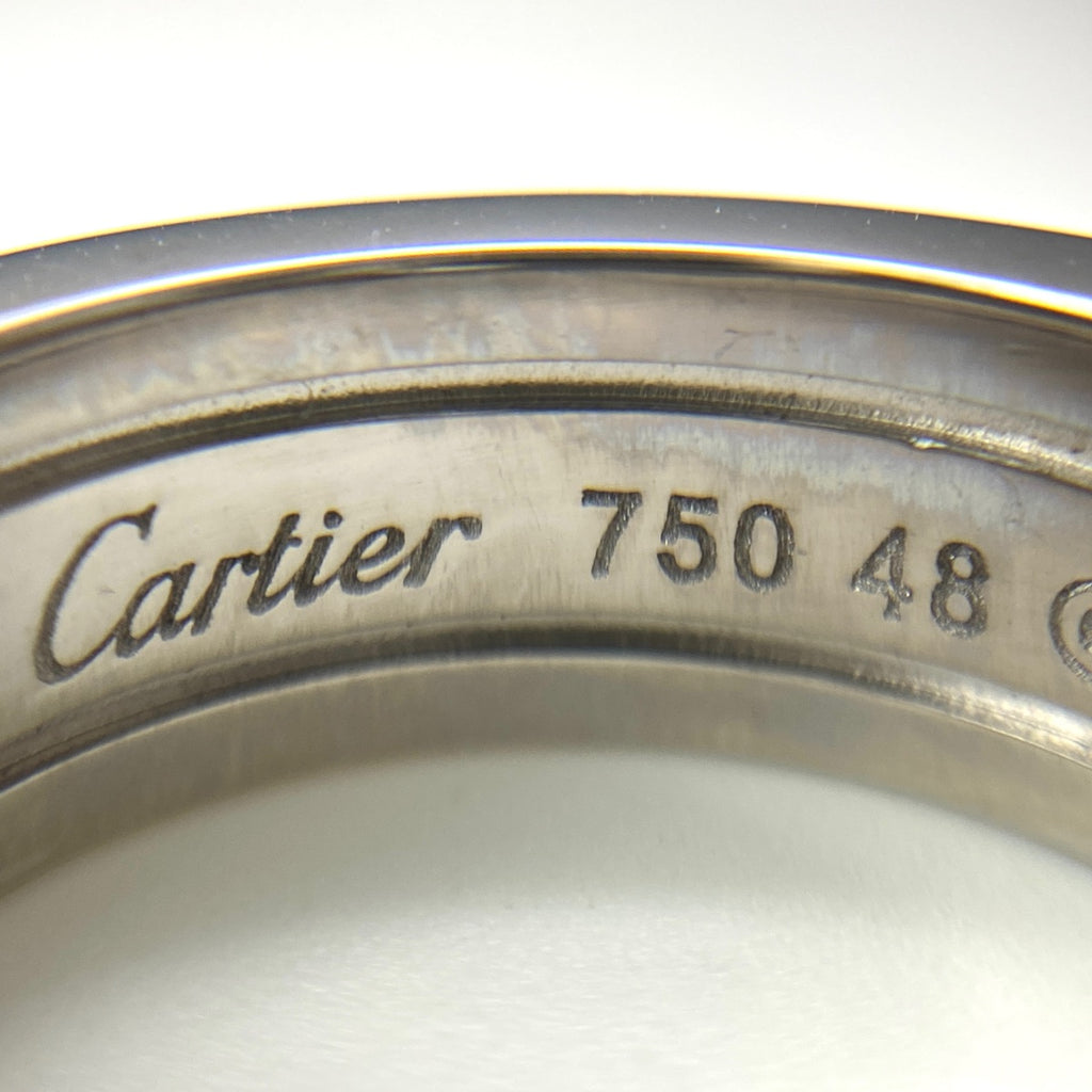 カルティエ C2 リング メレダイヤ 指輪 リング 8号 750 ダイヤモンド レディース 【中古】brjwl