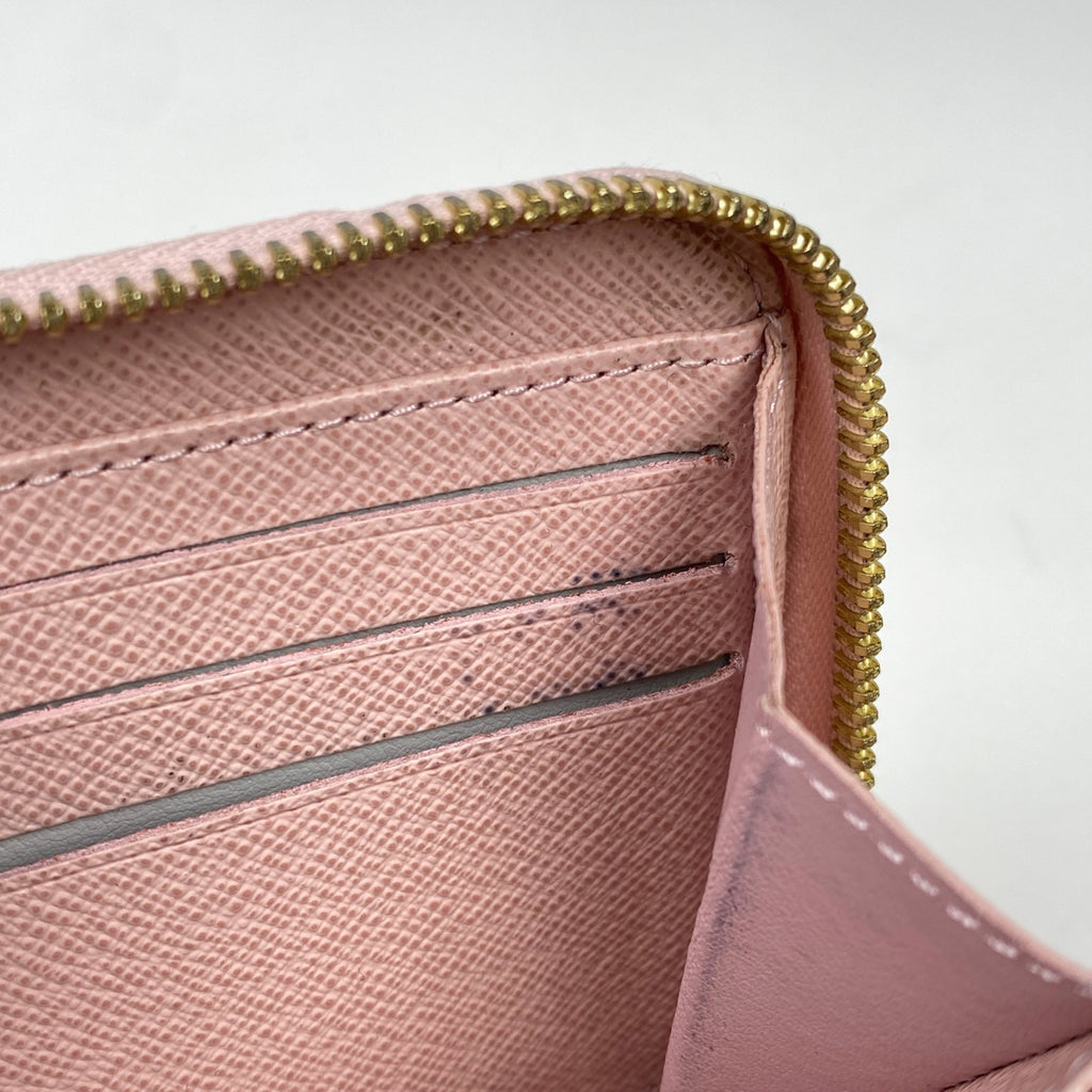 ルイ・ヴィトン ジッピー ウォレット ラウンドジップ ラウンドファスナー 長財布 ダミエアズール ホワイト N60019 レディース 【中古】brbag