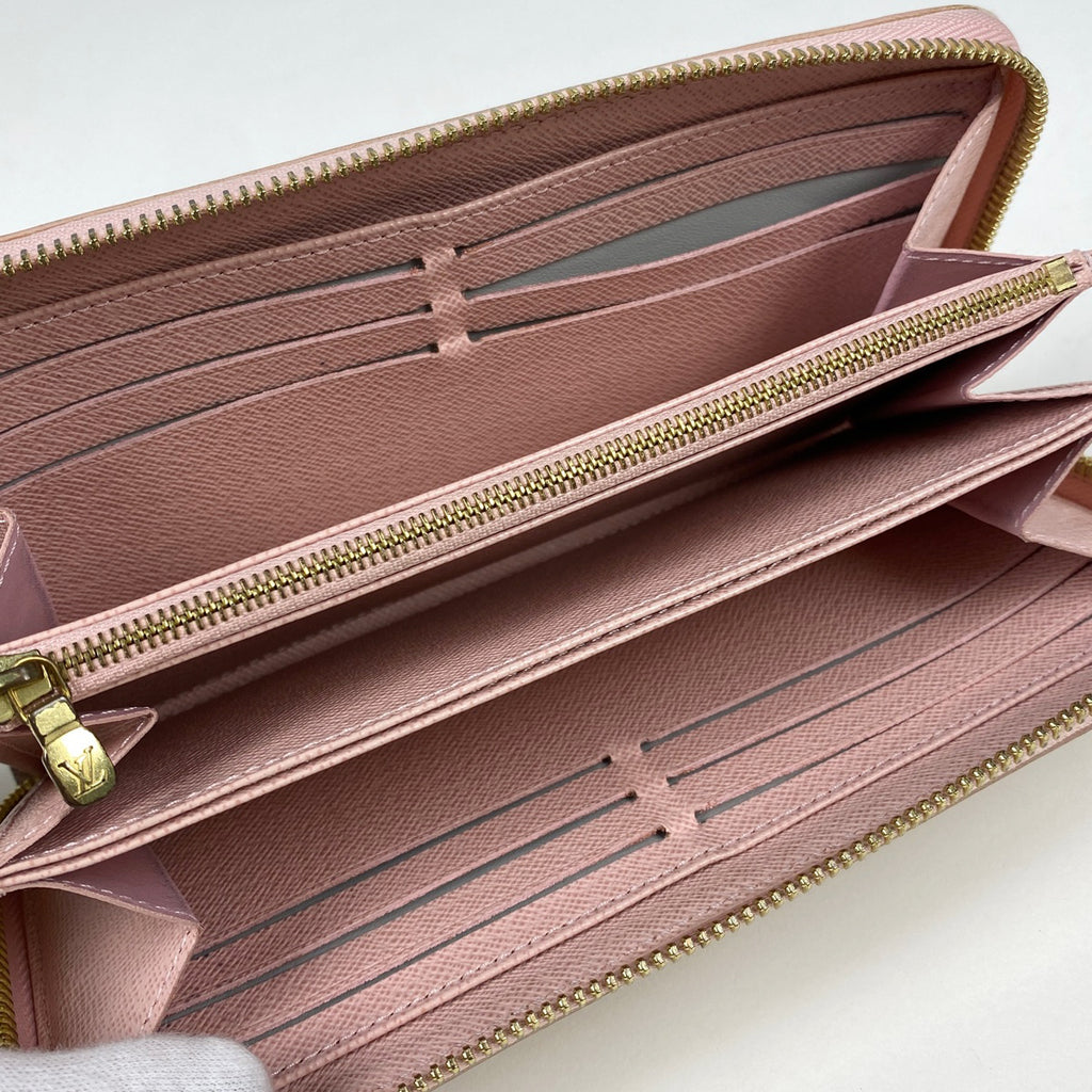 ルイ・ヴィトン ジッピー ウォレット ラウンドジップ ラウンドファスナー 長財布 ダミエアズール ホワイト N60019 レディース 【中古】brbag