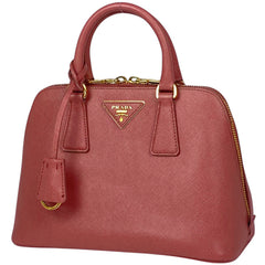 プラダ ロゴプレート ハンドバッグ 2WAY ショルダーバッグ ハンドバッグ レザー ピンク レディース 【中古】brbag