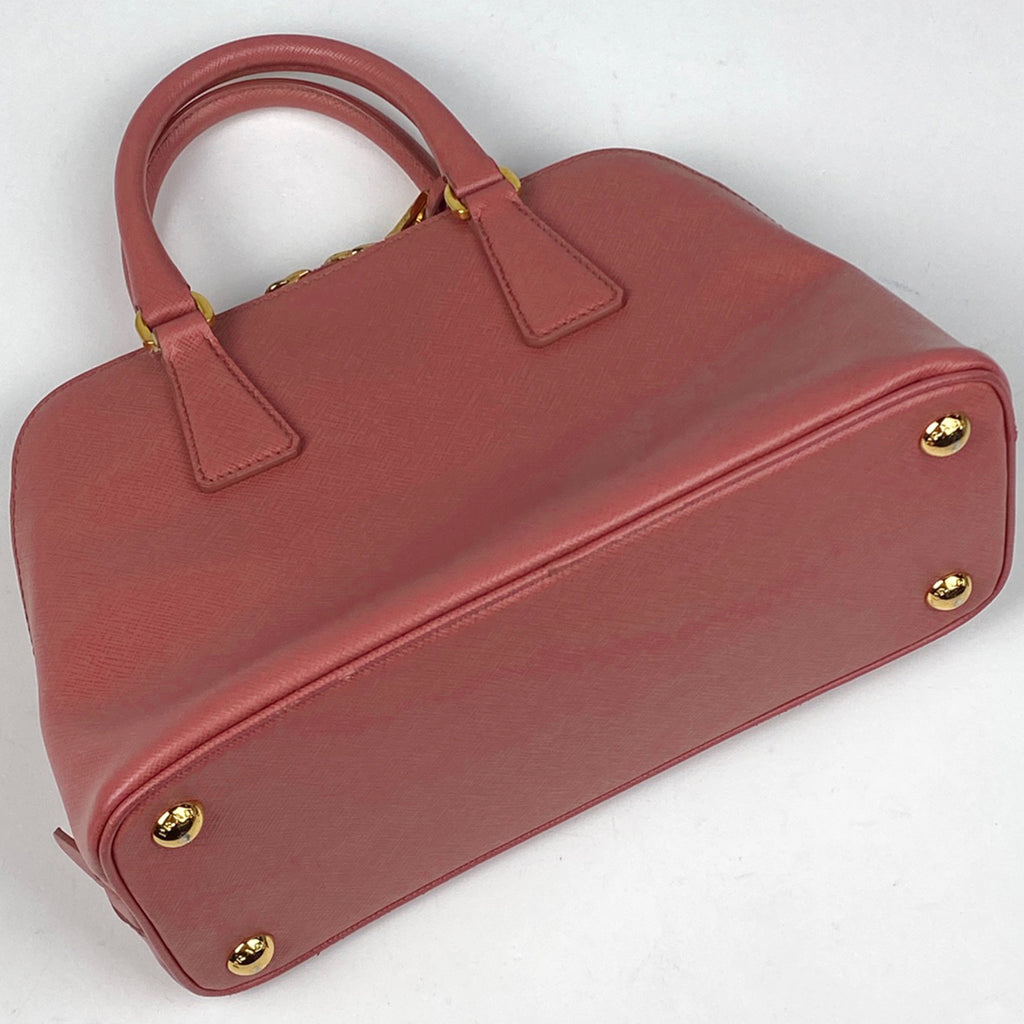 プラダ ロゴプレート ハンドバッグ 2WAY ショルダーバッグ ハンドバッグ レザー ピンク レディース 【中古】brbag