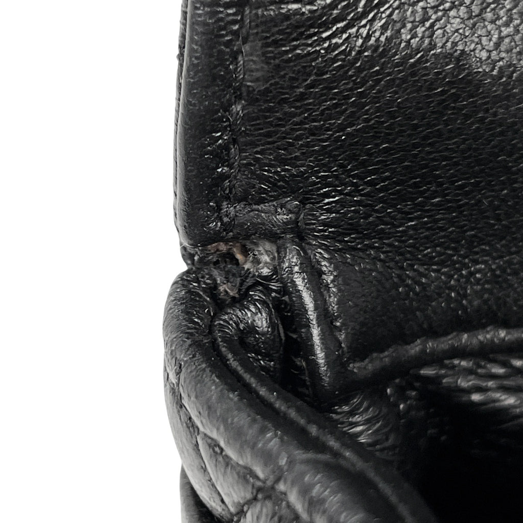 シャネル ココマーク チェーン リュックサック マトラッセ バックパック デイパック リュック レザー ブラック レディース 【中古】brbag