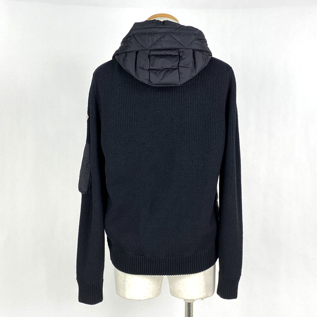 モンクレール トリコット ダウンジャケット 防寒 CARDIGAN TRICOT カーディガン ジャケット ダウンジャケット ブラック メンズ 【中古】