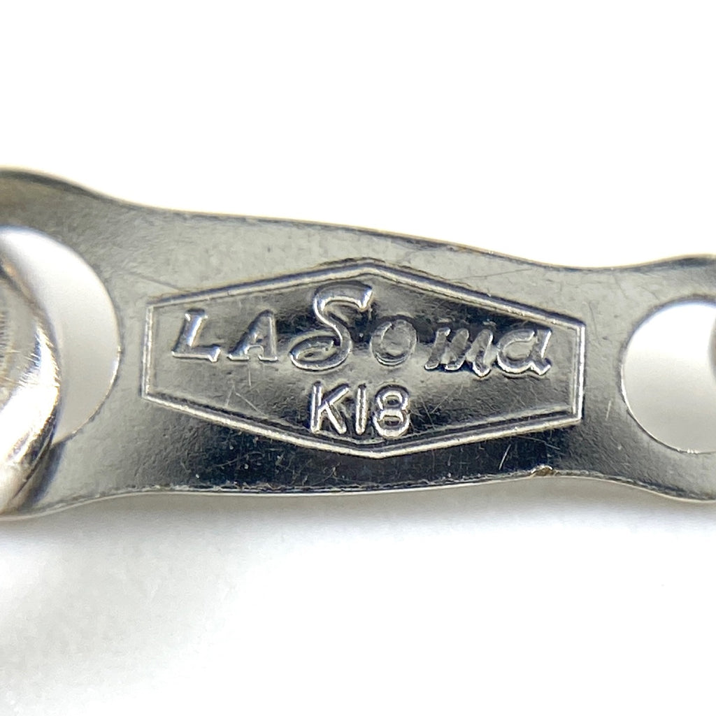 クロスモチーフ デザインネックレス WG ホワイトゴールド ペンダント 十字架 ネックレス K18 K14 WG レディース 【中古】 ラッピング可