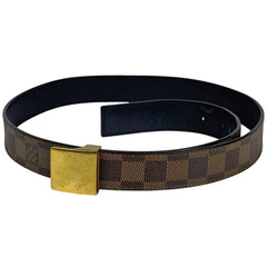 ルイ・ヴィトン サンチュール LV パリ ベルト ダミエ ブラウン メンズ 【中古】 brbag