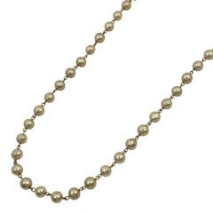シャネル フェイクパール ネックレス ロング 2連 ネックレス GP ホワイト ゴールド レディース 【中古】 bracc