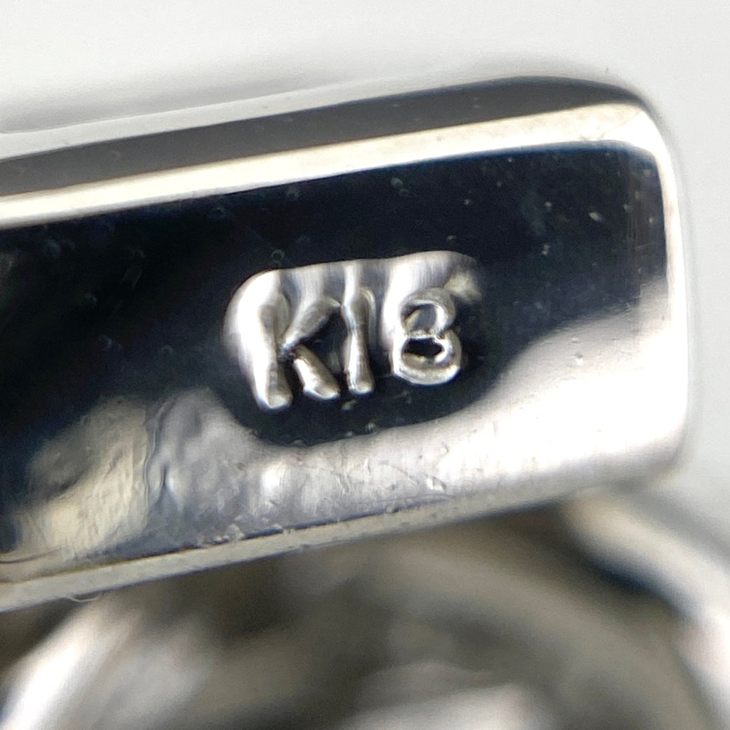 ダイヤモンド デザインネックレス ペンダント ネックレス K18 ダイヤモンド レディース 【中古】nbjwl