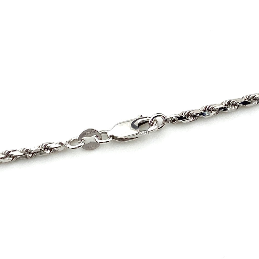 メレダイヤ デザインネックレス WG ホワイトゴールド ペンダント ダイヤモンド ネックレス K18 WG 750 レディース 【中古】nbjwl