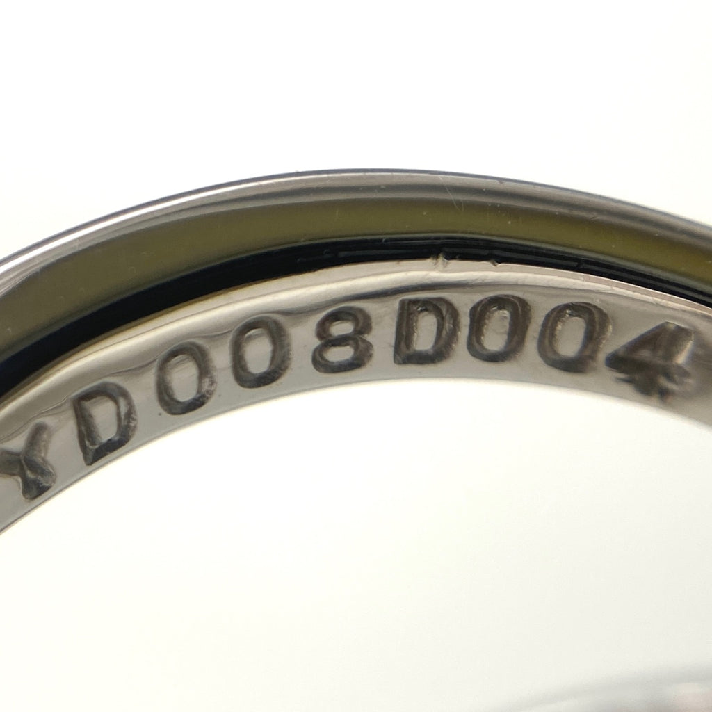 カラッチ フラワーモチーフ デザインリング WG ホワイトゴールド 指輪 メレダイヤ トリートメントダイヤ リング 12.5号 K18 WG ダイヤモンド レディース 【中古】brjwl