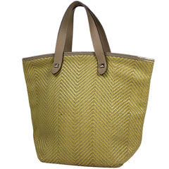 エルメス カバ チェンナイ PM ハンドバッグ トートバッグ キャンバス イエロー レディース 【中古】 brbag