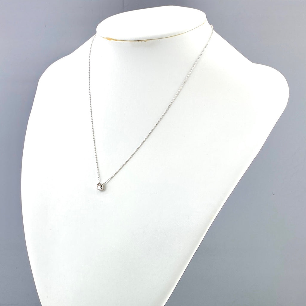 ダイヤモンド デザインネックレス WG ホワイトゴールド ペンダント ネックレス K18 WG ダイヤモンド レディース 【中古】nbjwl