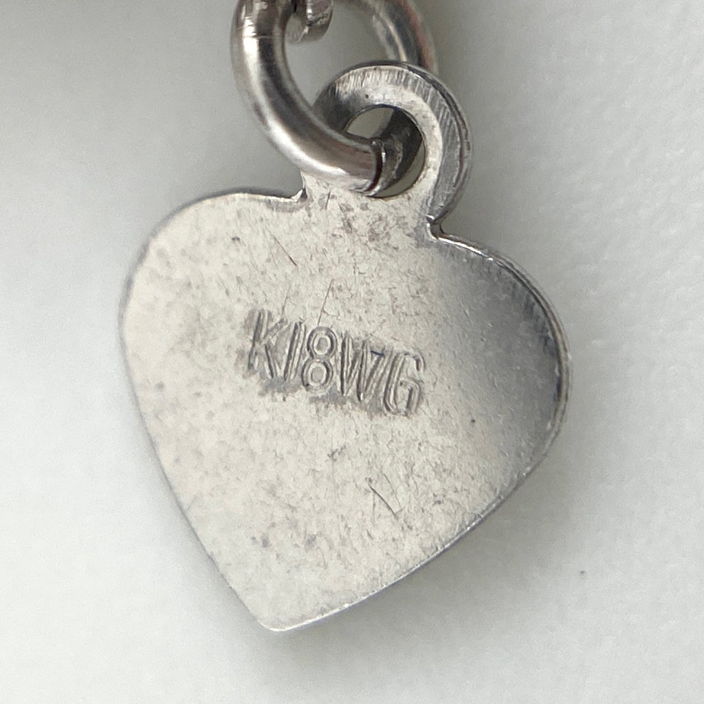 メレダイヤ デザインネックレス WG ホワイトゴールド ペンダント ネックレス K18 WG ダイヤモンド レディース 【中古】nbjwl