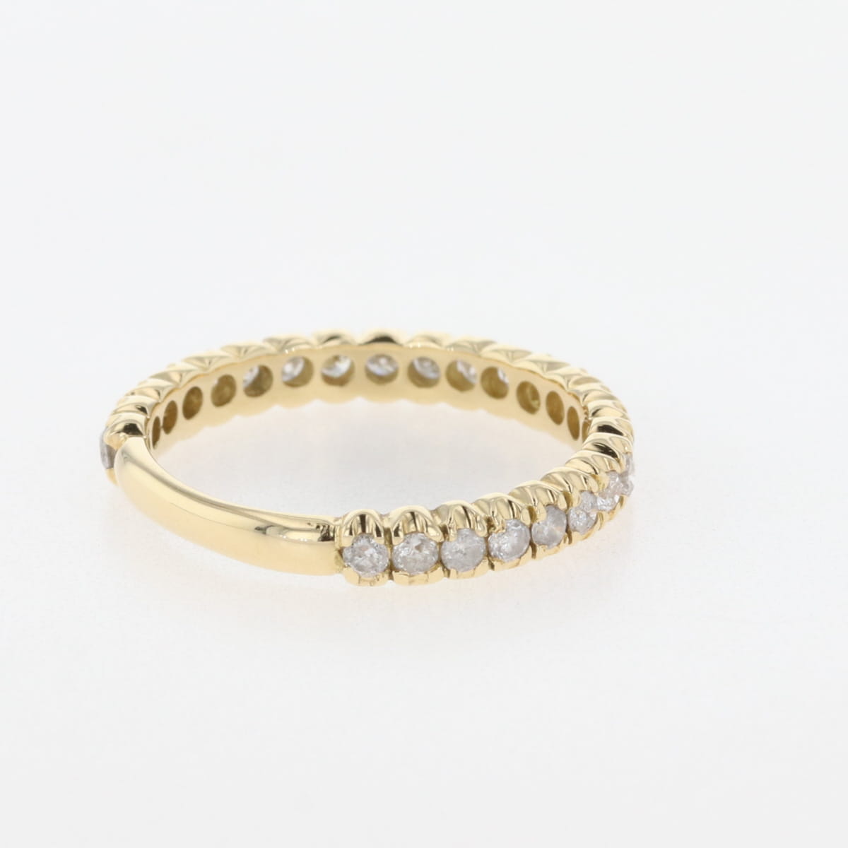 バイセル公式】メレダイヤ デザインリング YG イエローゴールド 指輪