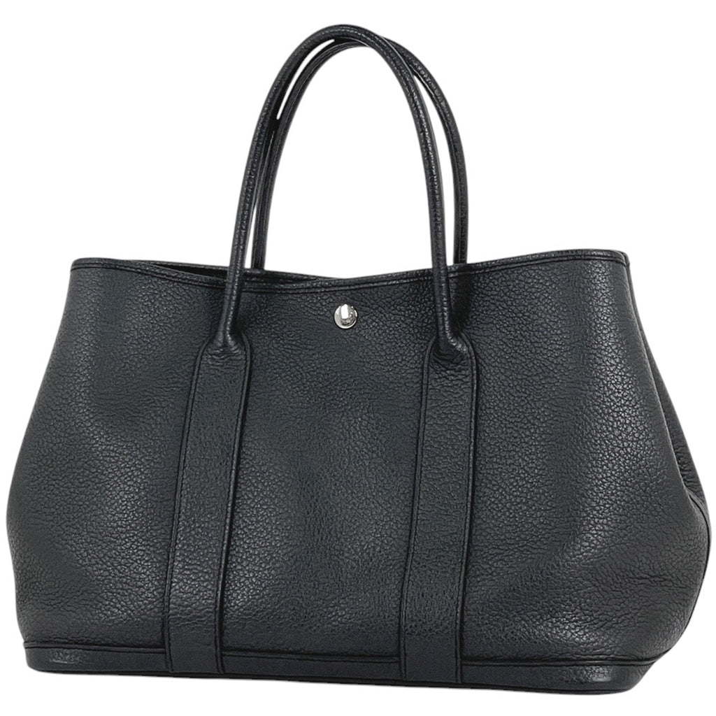 エルメス ガーデンパーティ PM ハンドバッグ グレー ブラック トートバッグ ネゴンダ □R レディース 【中古】brbag