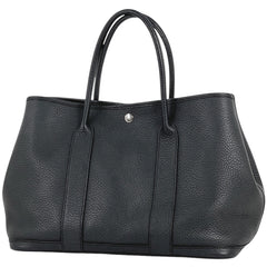 エルメス ガーデンパーティ PM ハンドバッグ グレー ブラック トートバッグ ネゴンダ □R レディース 【中古】brbag