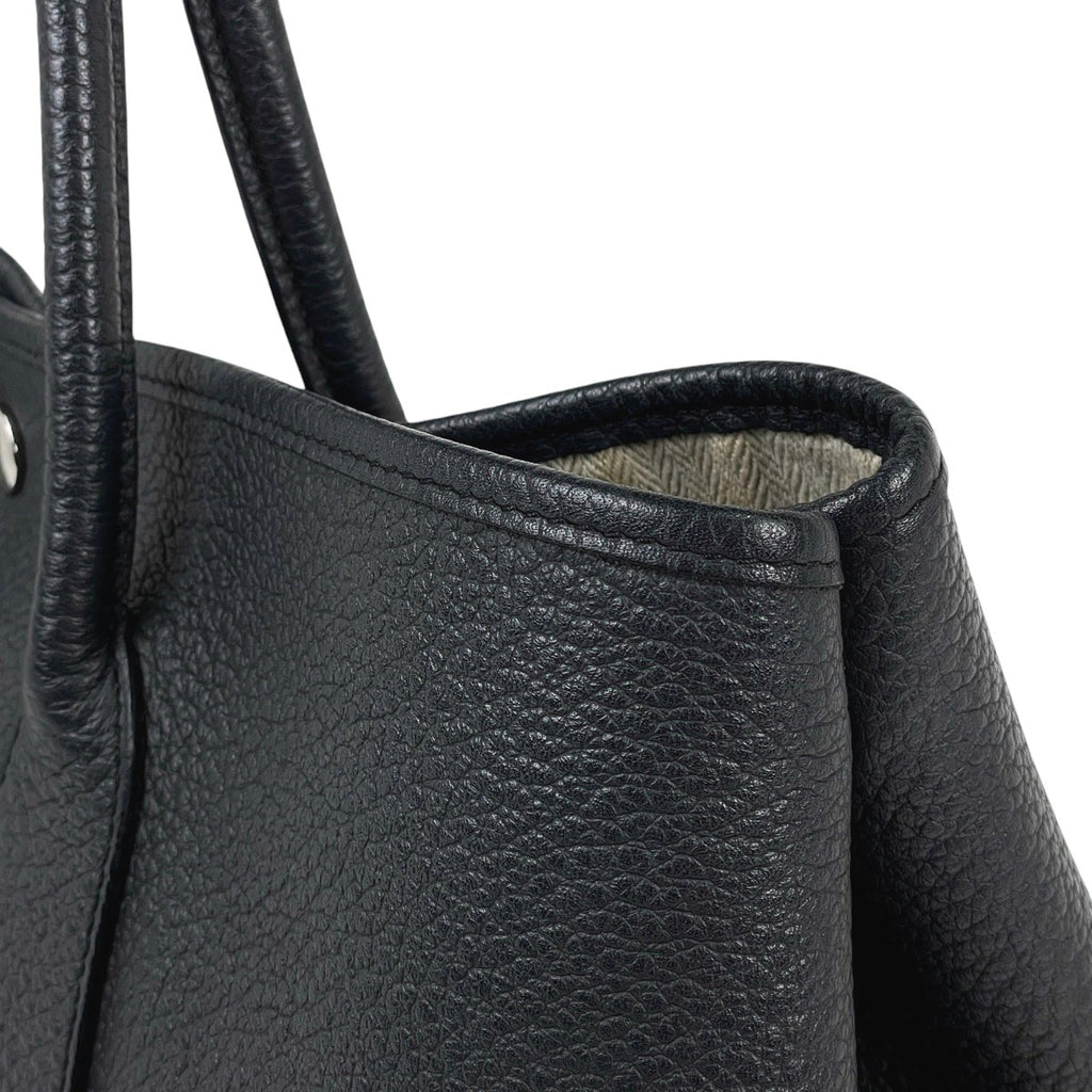 エルメス ガーデンパーティ PM ハンドバッグ グレー ブラック トートバッグ ネゴンダ □R レディース 【中古】brbag