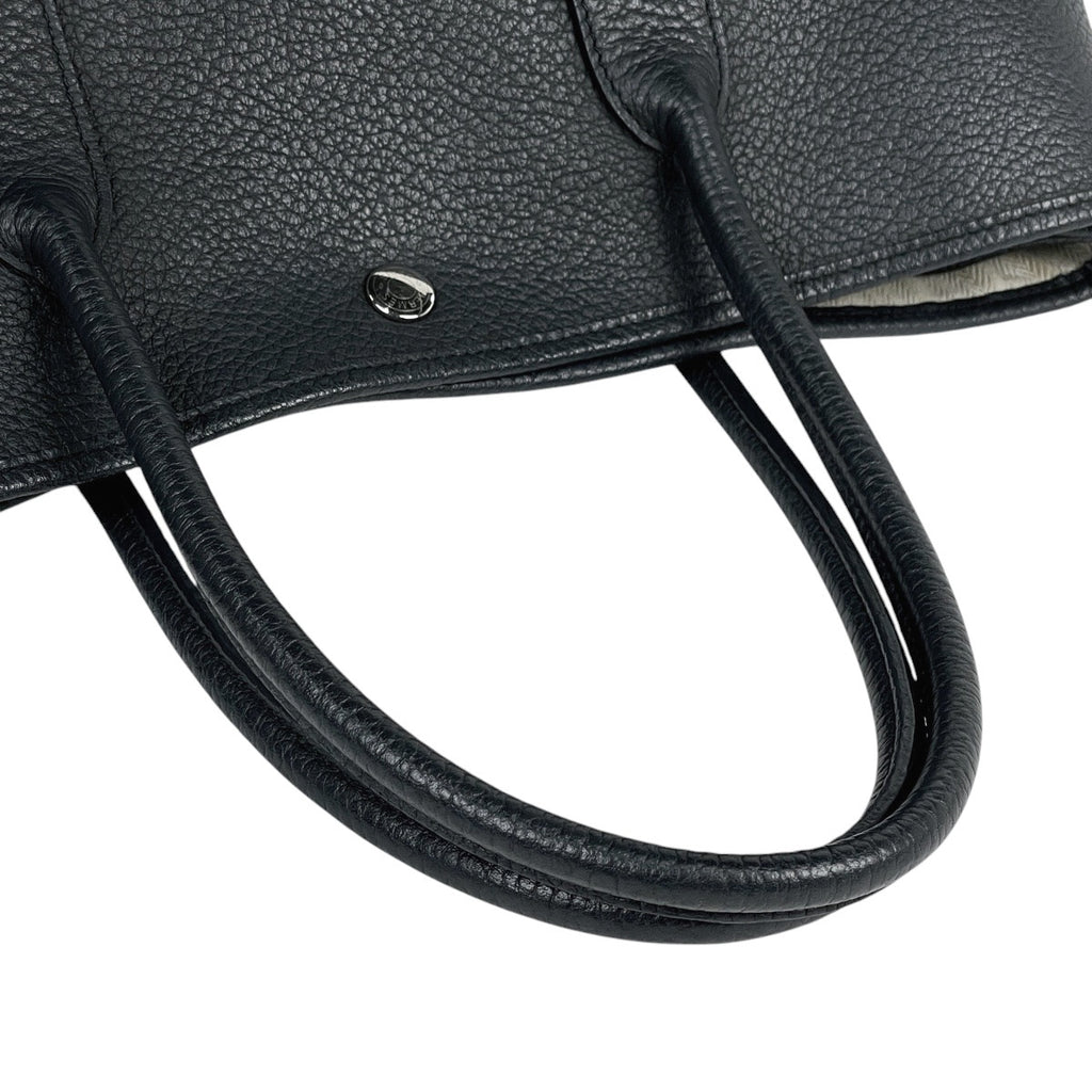 エルメス ガーデンパーティ PM ハンドバッグ グレー ブラック トートバッグ ネゴンダ □R レディース 【中古】brbag