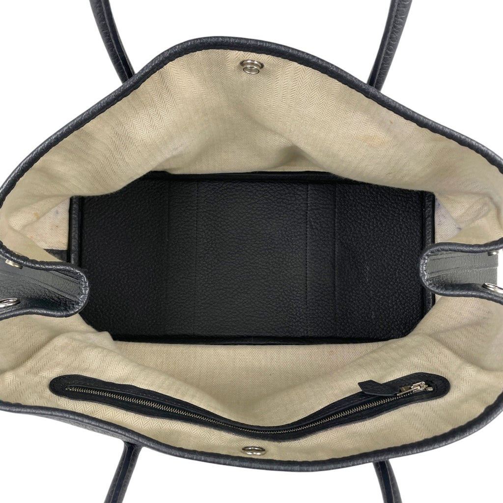 エルメス ガーデンパーティ PM ハンドバッグ グレー ブラック トートバッグ ネゴンダ □R レディース 【中古】brbag