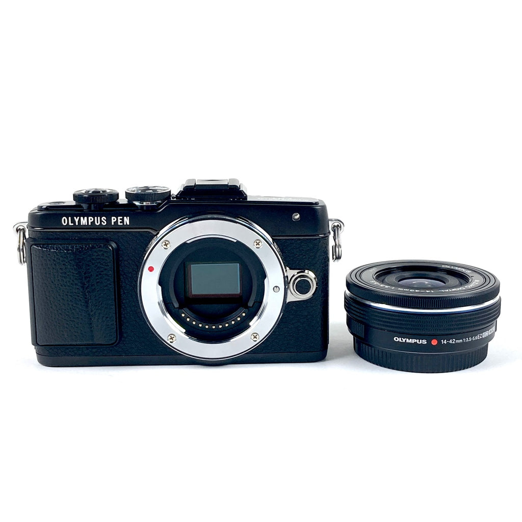 オリンパス OLYMPUS PEN Lite E-PL7 14-42mm EZレンズキット ブラック デジタル ミラーレス 一眼カメラ 【中古】