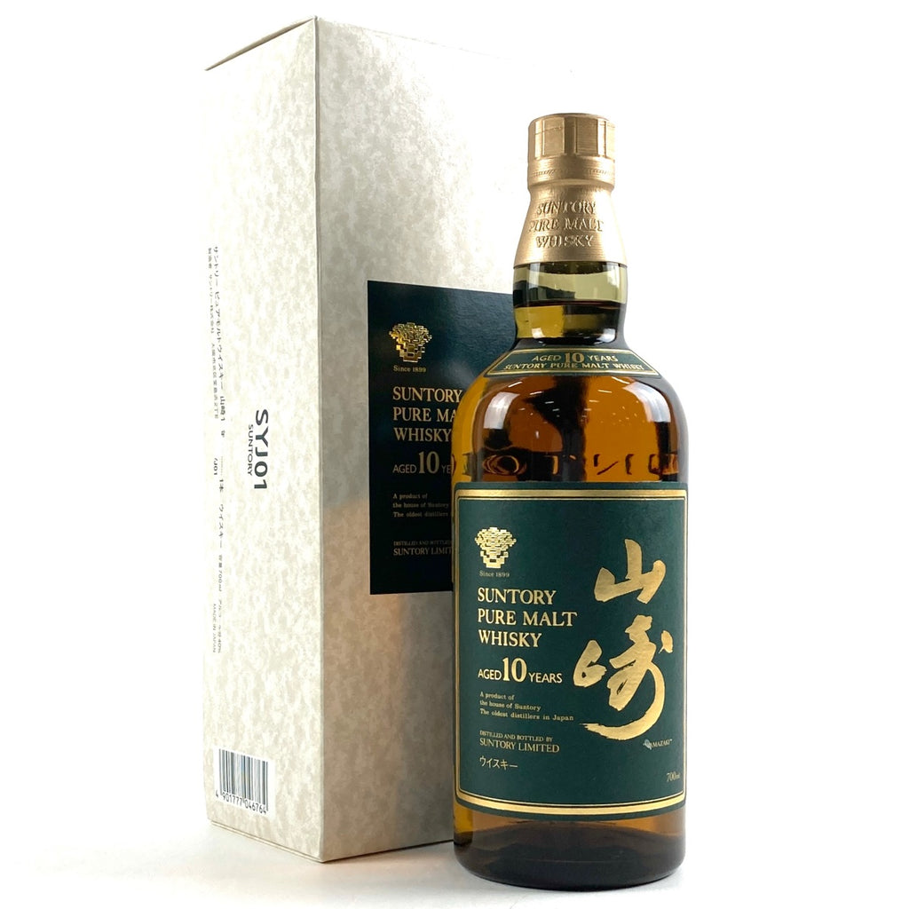 【東京都内限定お届け】 サントリー SUNTORY 山崎 10年 ピュアモルト グリーンラベル 700ml 国産ウイスキー 【古酒】