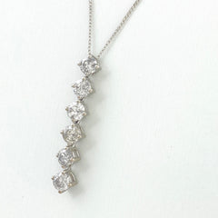 【在庫一掃】 メレダイヤ デザインネックレス WG ホワイトゴールド ペンダント ネックレス K18 WG レディース 【中古】  nbjwl
 ラッピング可