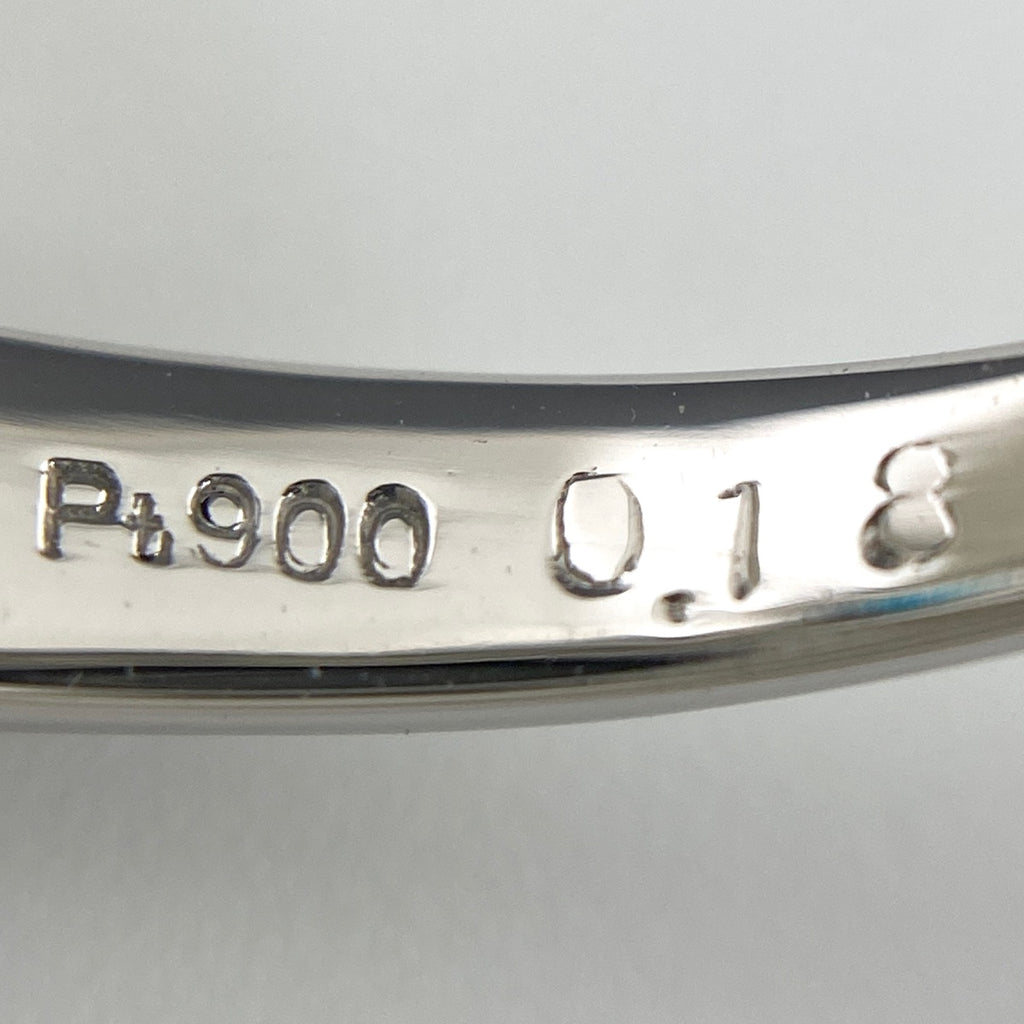 GIA パライバトルマリン リング プラチナ 指輪 メレダイヤ リング 9.5号 Pt900 ダイヤモンド レディース 【中古】nbjwl