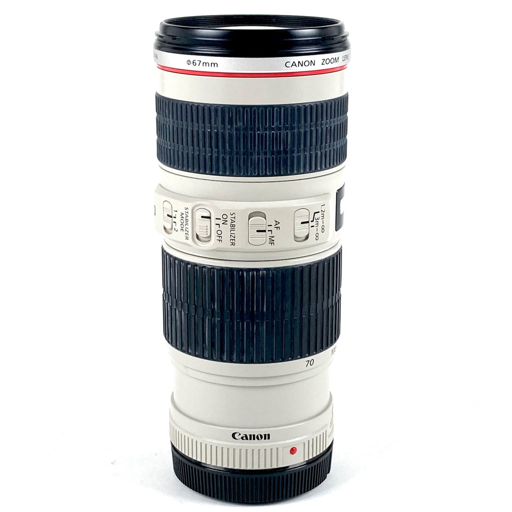 キヤノン Canon EF 70-200mm F4L IS USM 一眼カメラ用レンズ（オートフォーカス） 【中古】