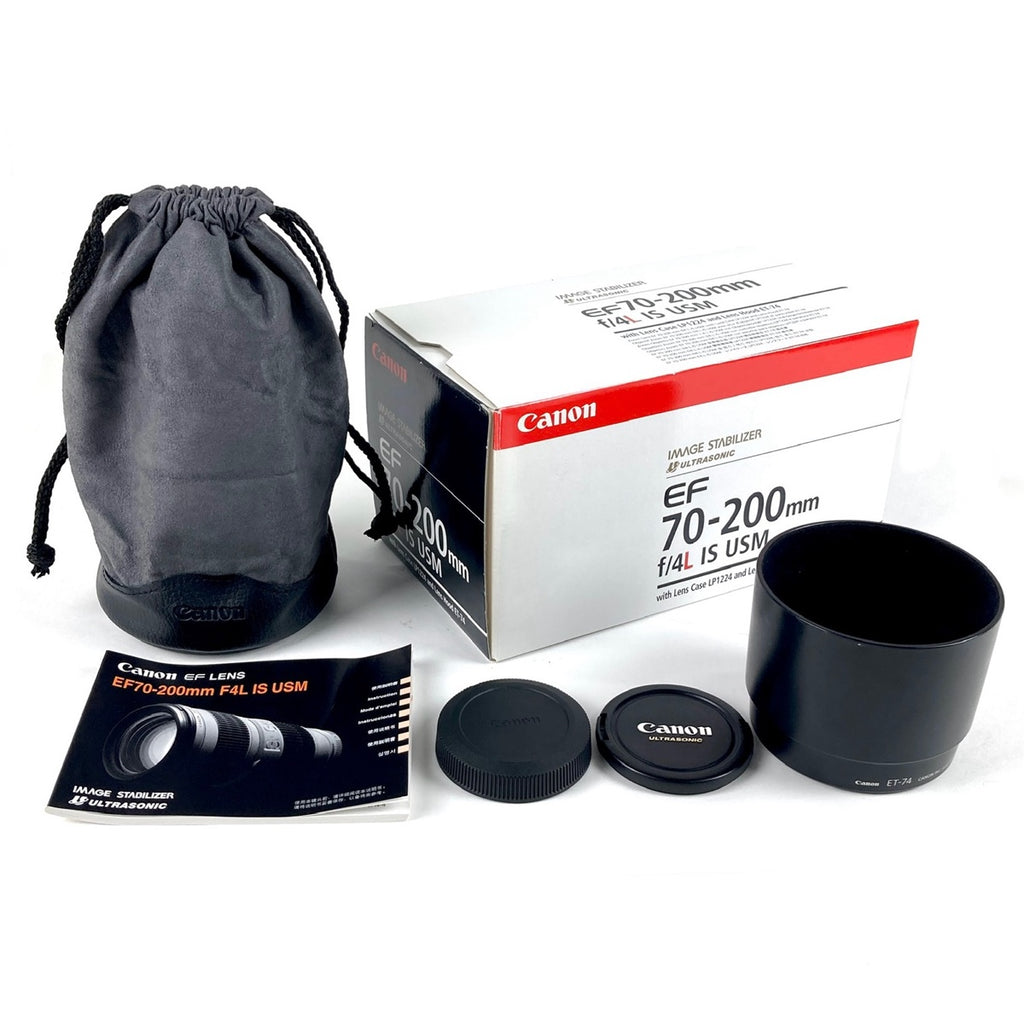 キヤノン Canon EF 70-200mm F4L IS USM 一眼カメラ用レンズ（オートフォーカス） 【中古】