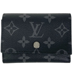 ルイ・ヴィトン ヴィクター ウォレット 札入れ 小銭入れ 三つ折り財布 モノグラムエクリプス ノワール(ブラック) M12598 メンズ 【中古】brbag