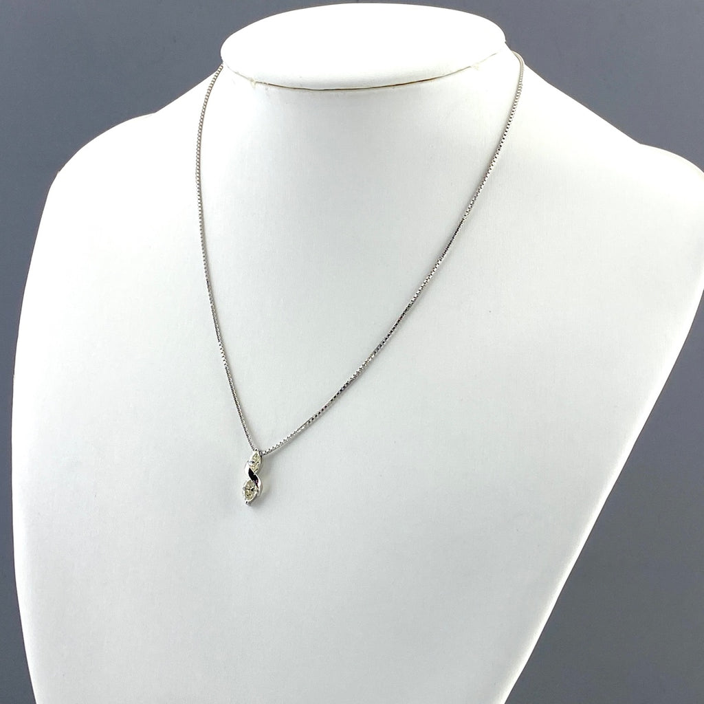 メレダイヤ デザインネックレス プラチナ ペンダント ネックレス Pt900 Pt850 ダイヤモンド レディース 【中古】nbjwl