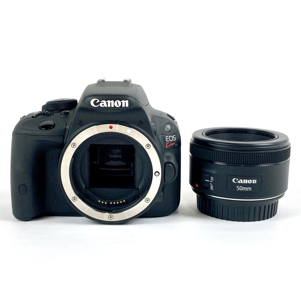 キヤノン Canon EOS Kiss X7 + EF 50mm F1.8 STM デジタル 一眼レフカメラ 【中古】