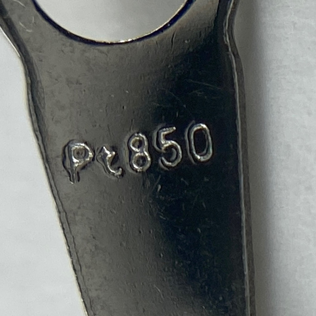 【在庫一掃】 サファイア デザインネックレス プラチナ ペンダント メレダイヤ ネックレス Pt900 Pt850 サファイア レディース 【中古】 nbjwl