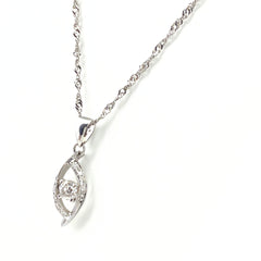 ダイヤモンド デザインネックレス プラチナ ペンダント ネックレス Pt900 Pt850 ダイヤモンド レディース 【中古】nbjwl